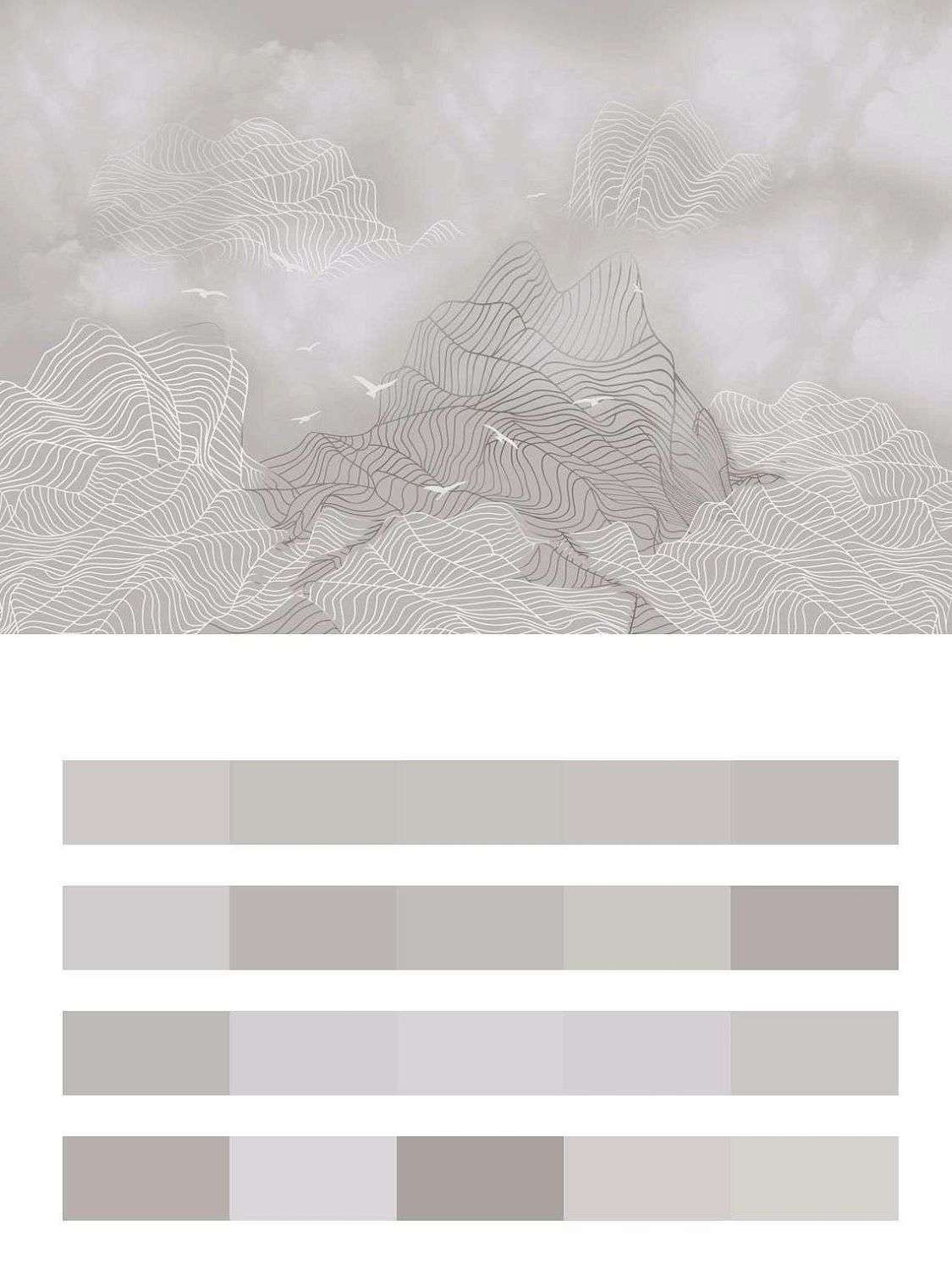 Горы абстракция  13-594