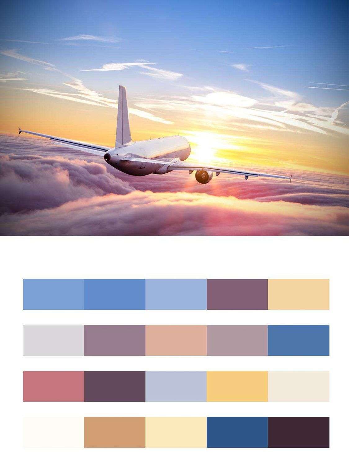 Закат над облаками  9-211