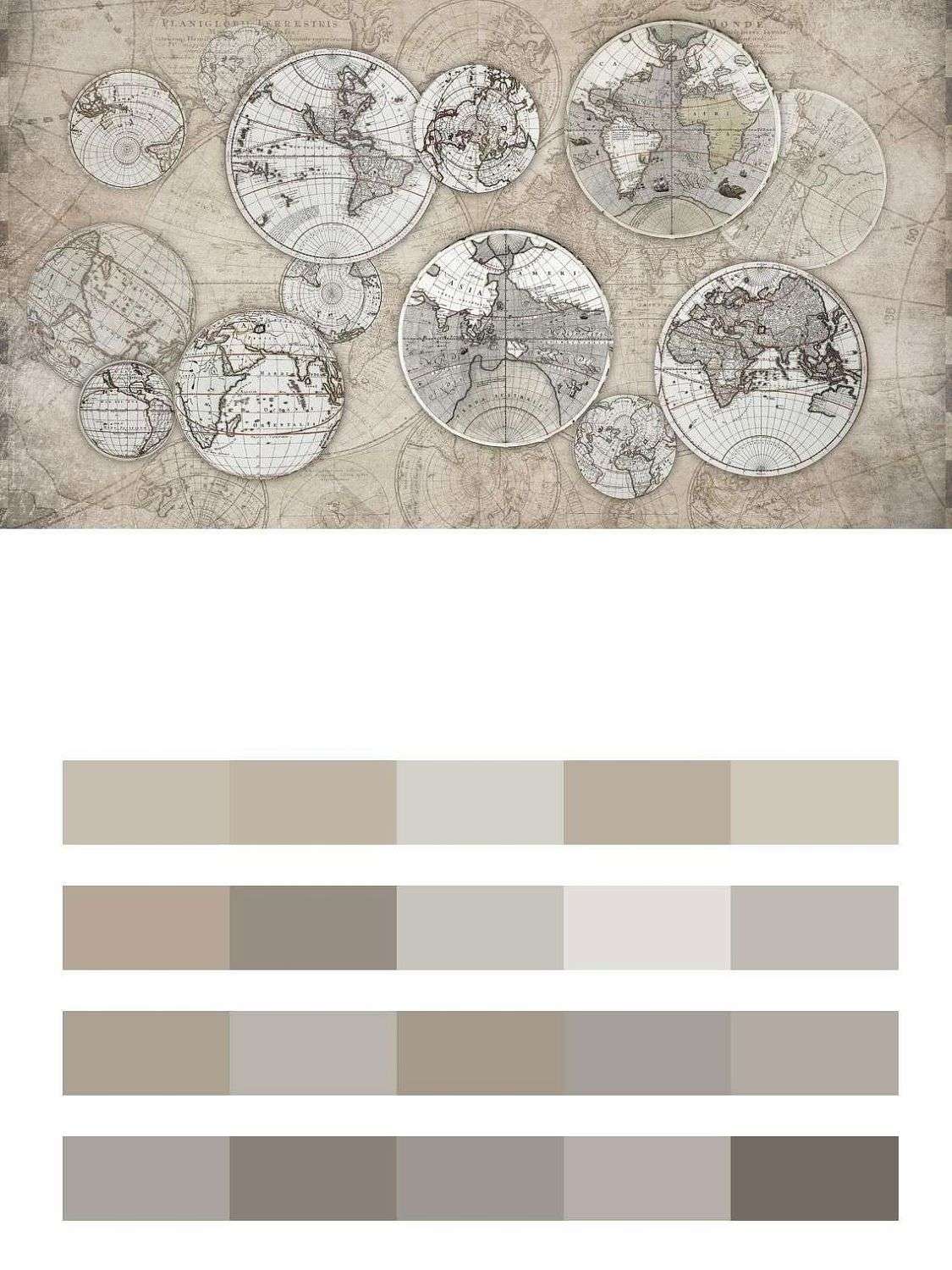 Старинная карта мира  13-067