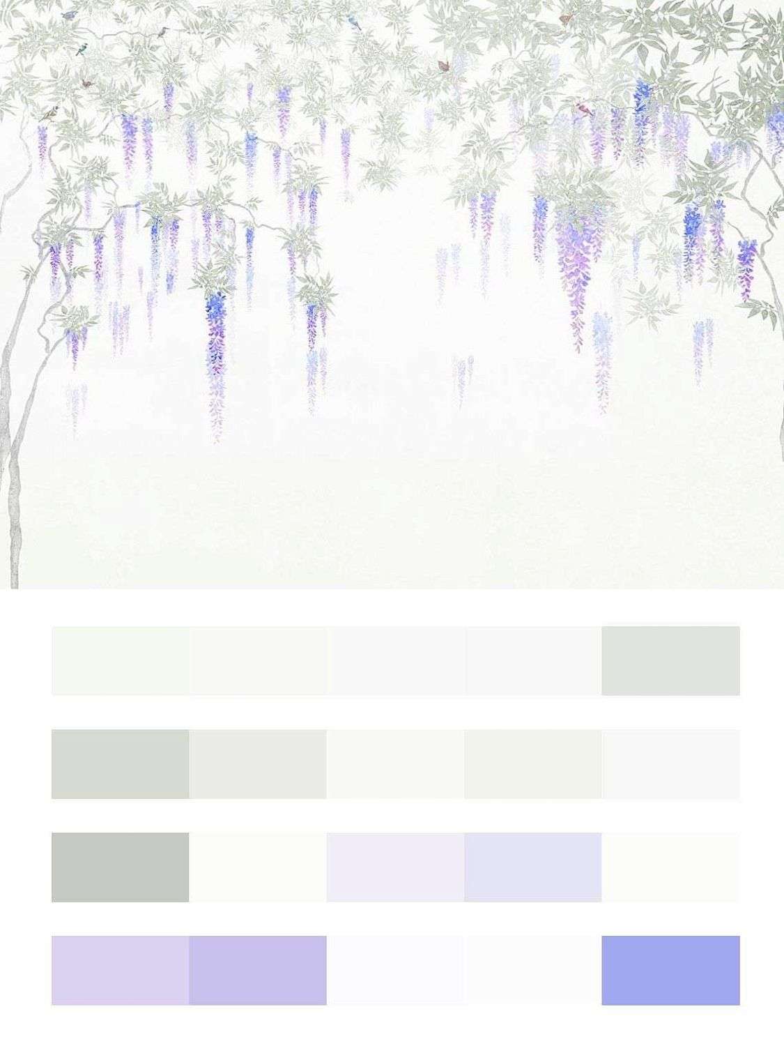 Ниспадающие с ветвей цветы  9-1809