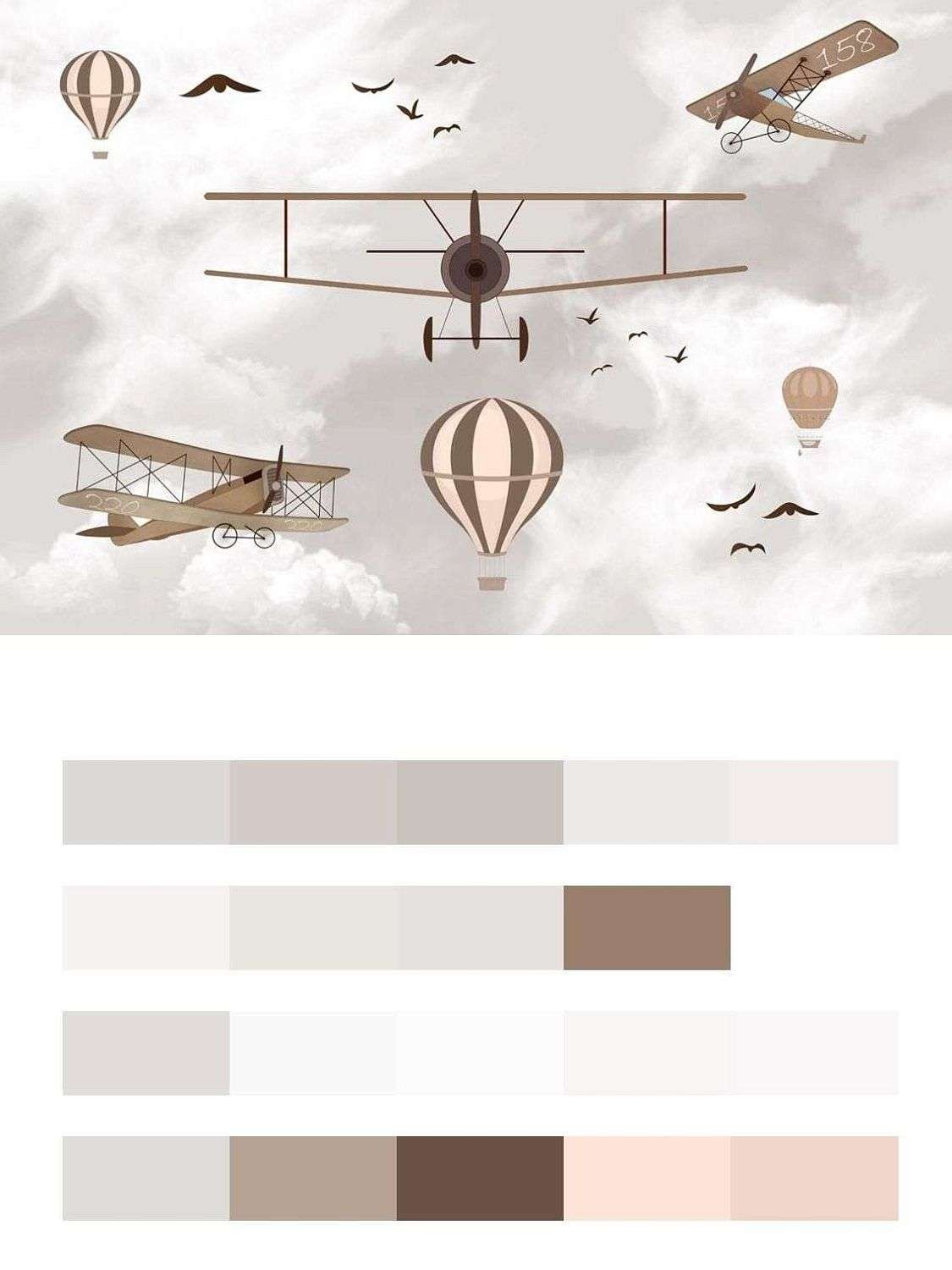 Самолеты в небе  12-812