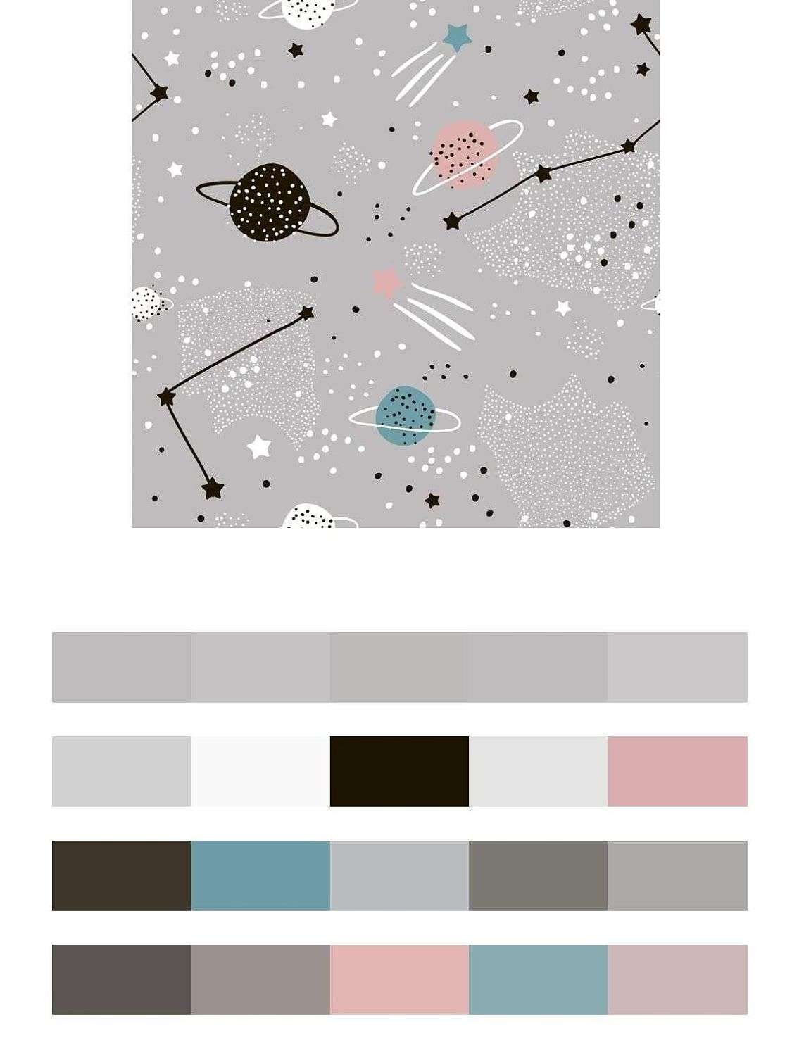 Космос светло серый  12-720