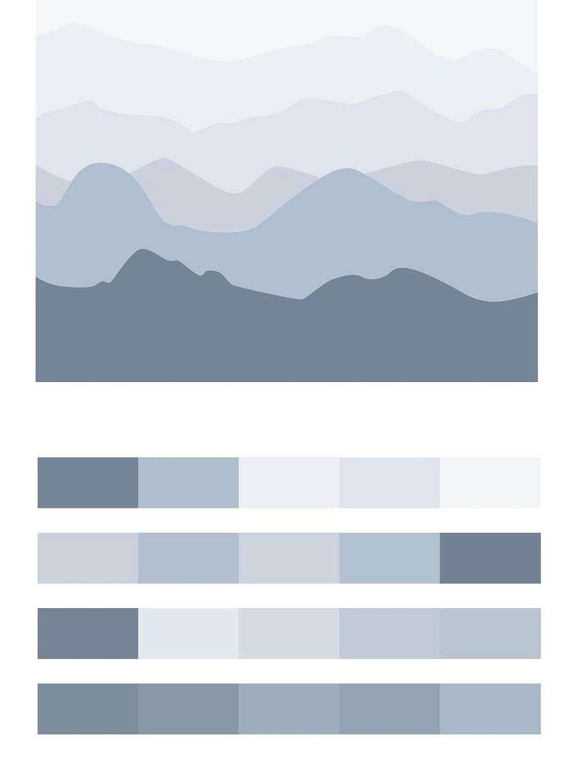 Серо-голубые холмы  14-472