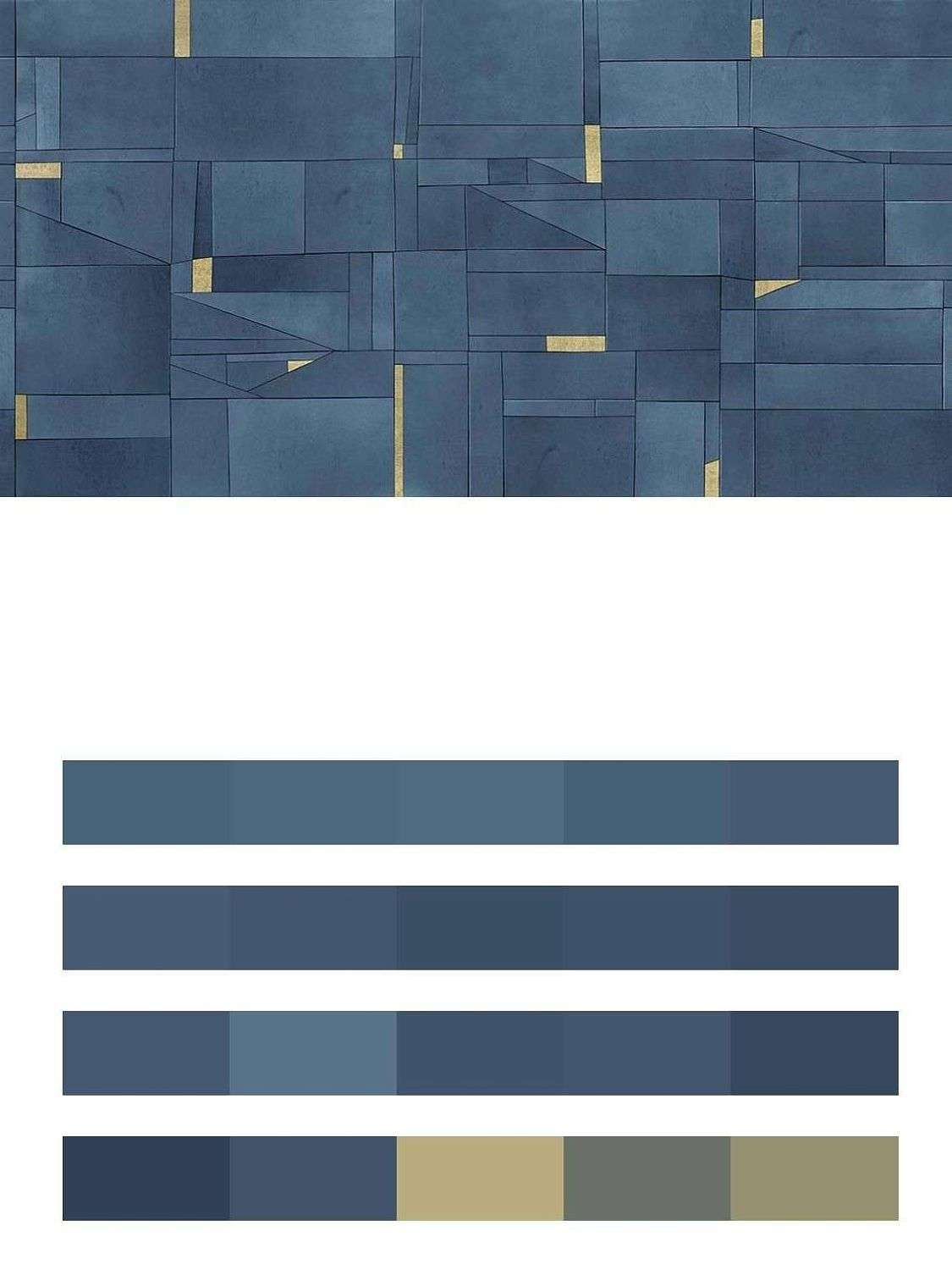 Синий геометрический фон  9-1390