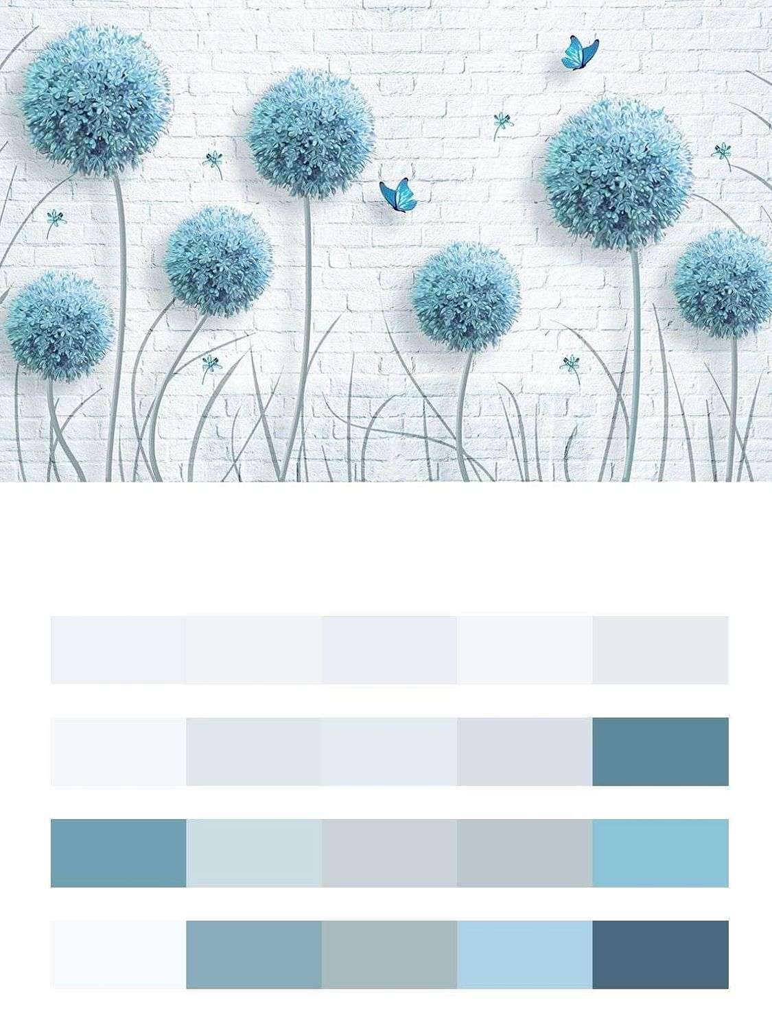 Голубые одуванчики  14-332