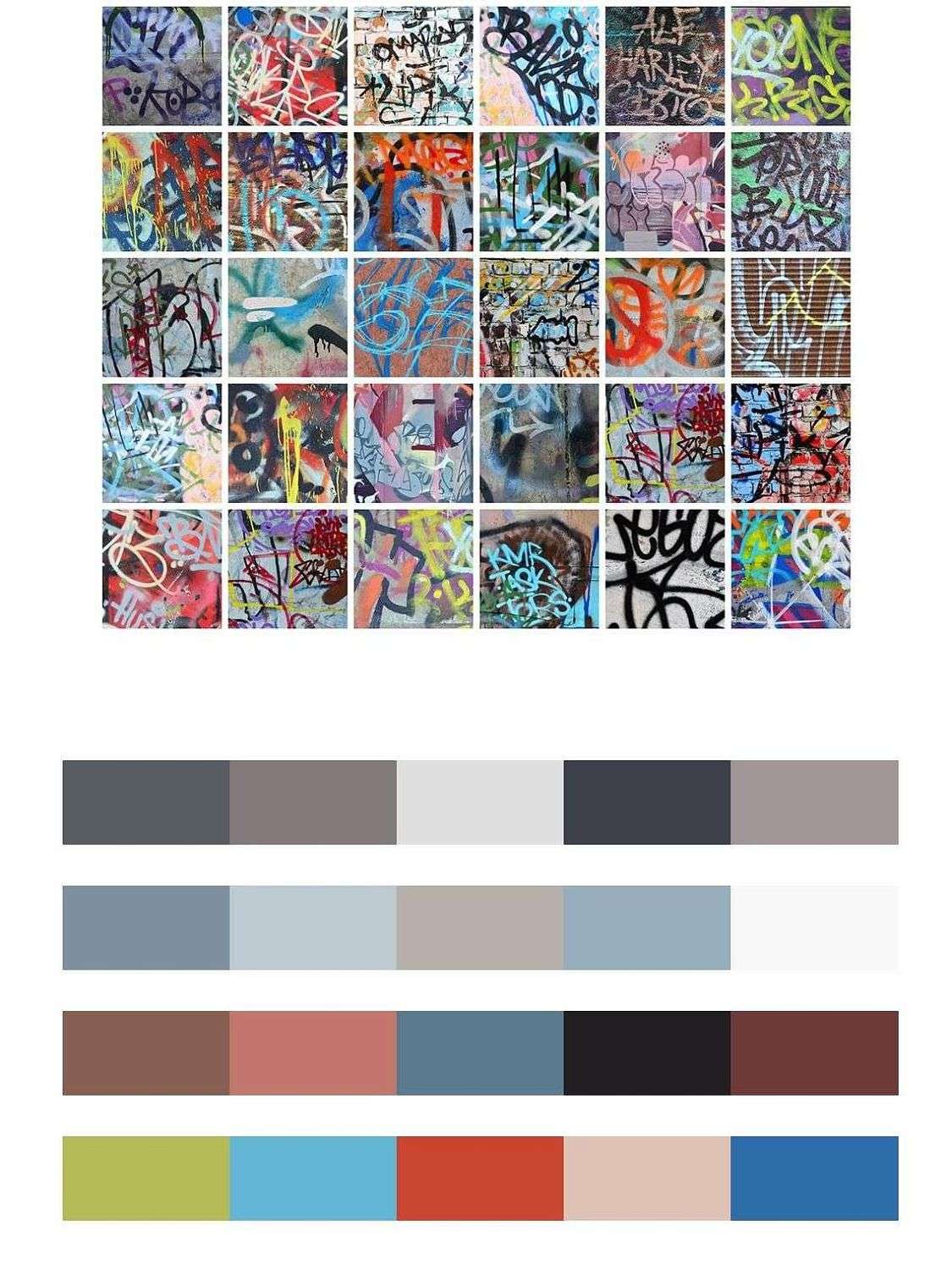 Граффити коллаж рисунков  12-1579