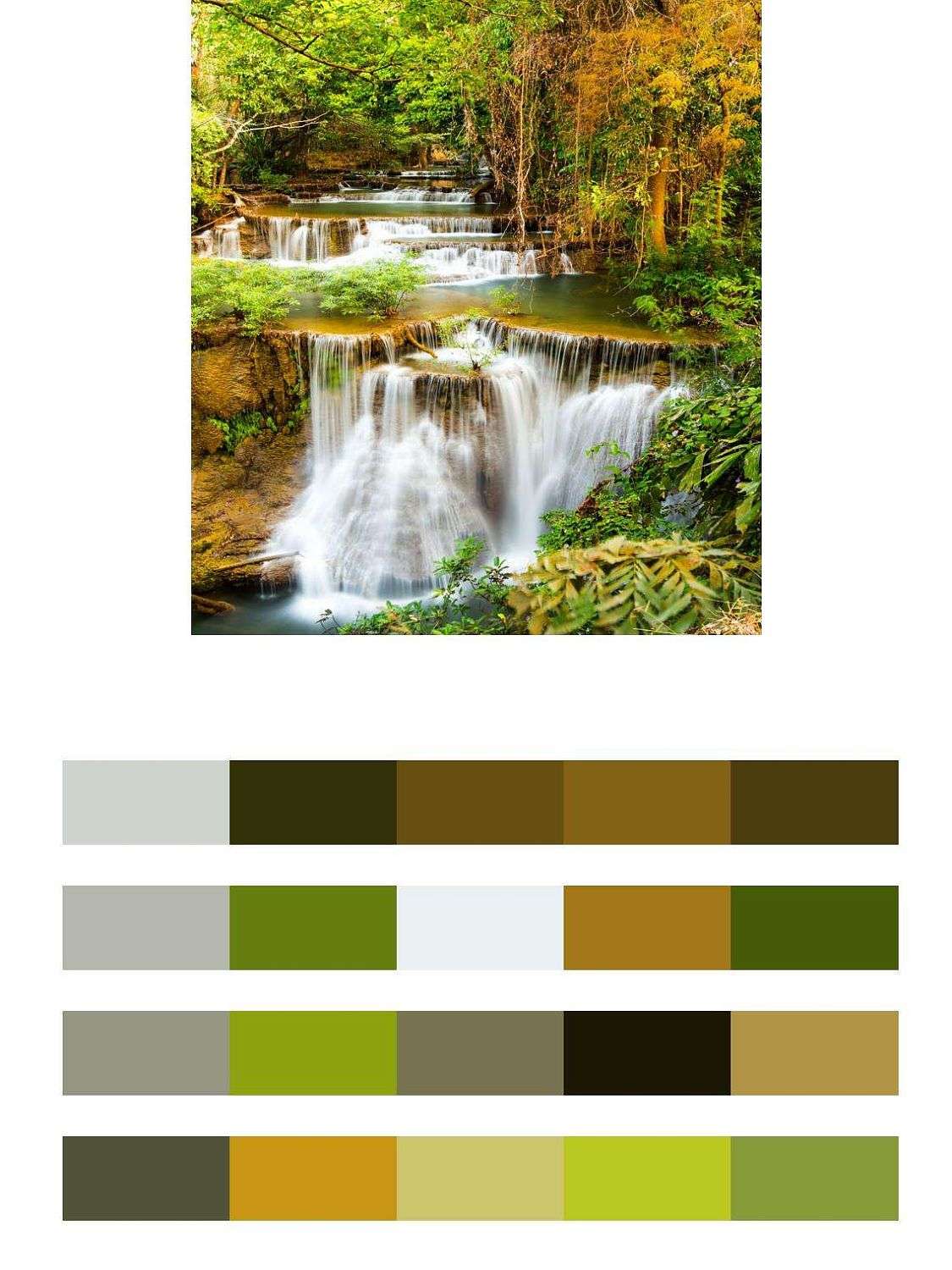 Водопад с множеством ступеней  9-860