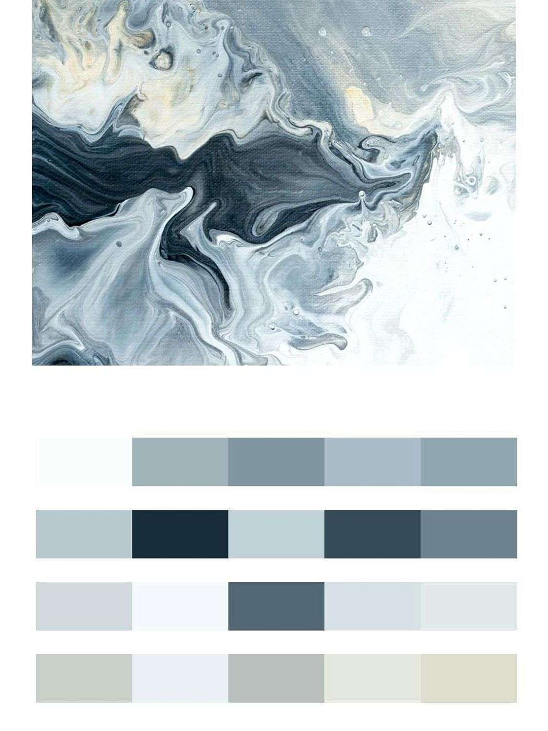 Серо-голубой мрамор  9-1660