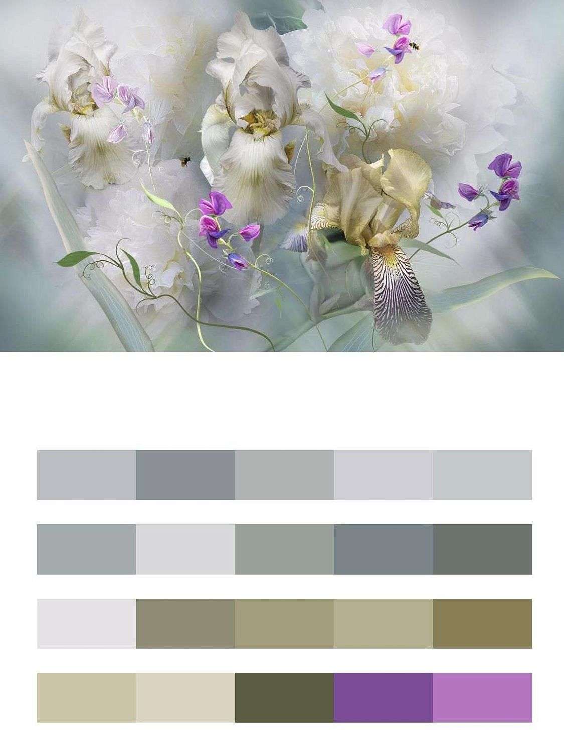 Букет в легкой дымке  13-468