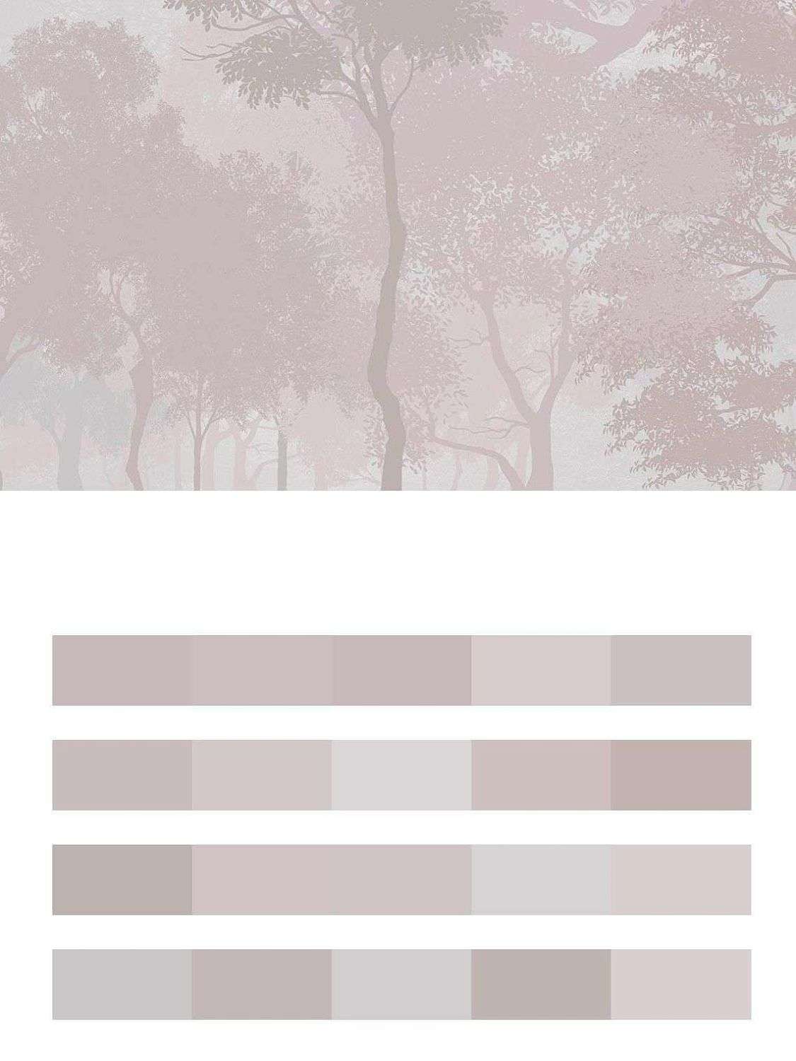 Лес в бежевой дымке  12-1540