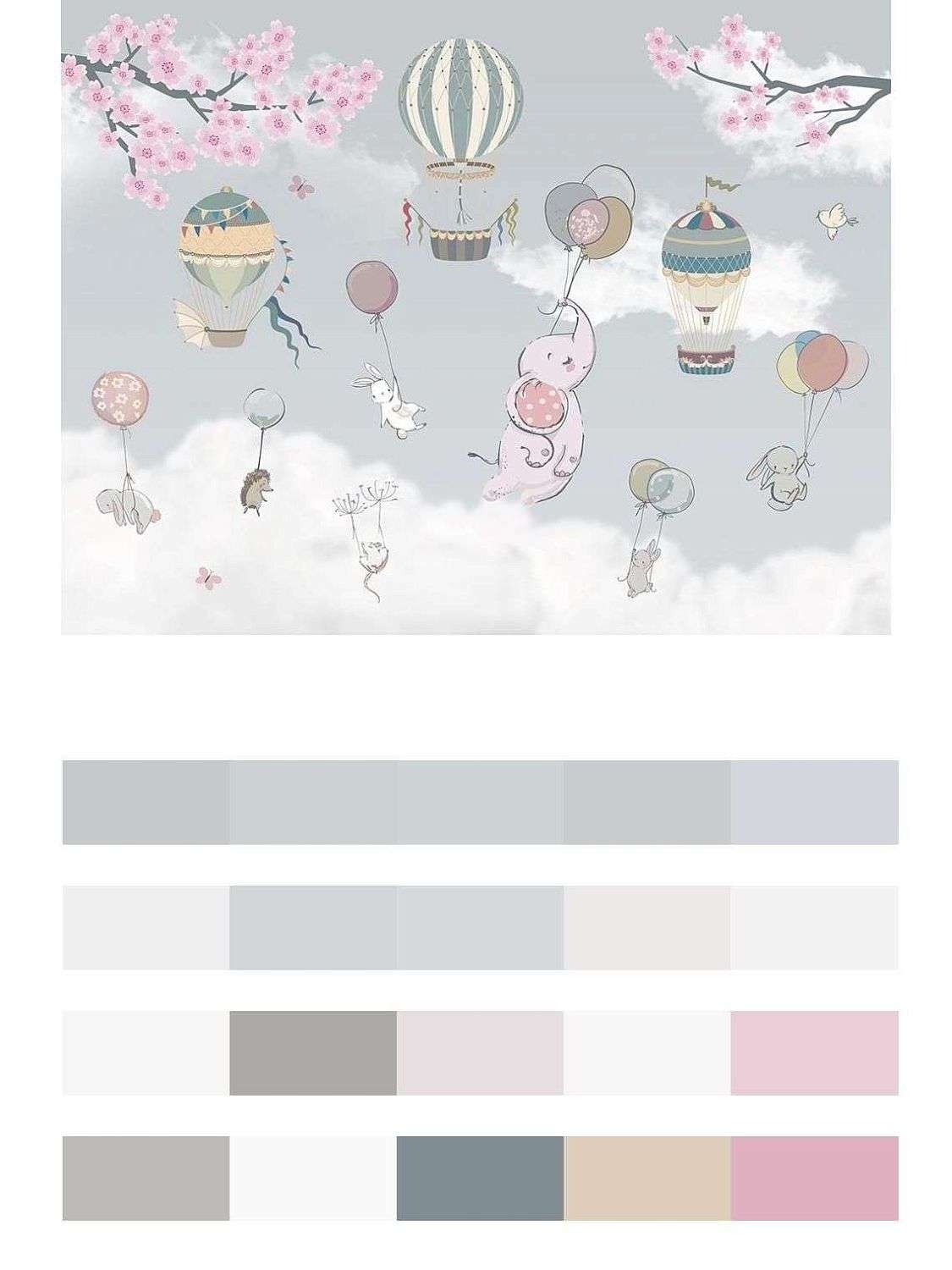 Животные на воздушном шаре  14-052