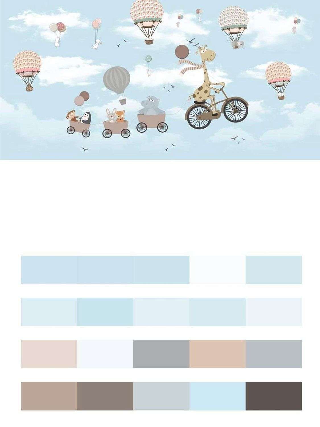 Веселые зверята на велосипеде  12-1196