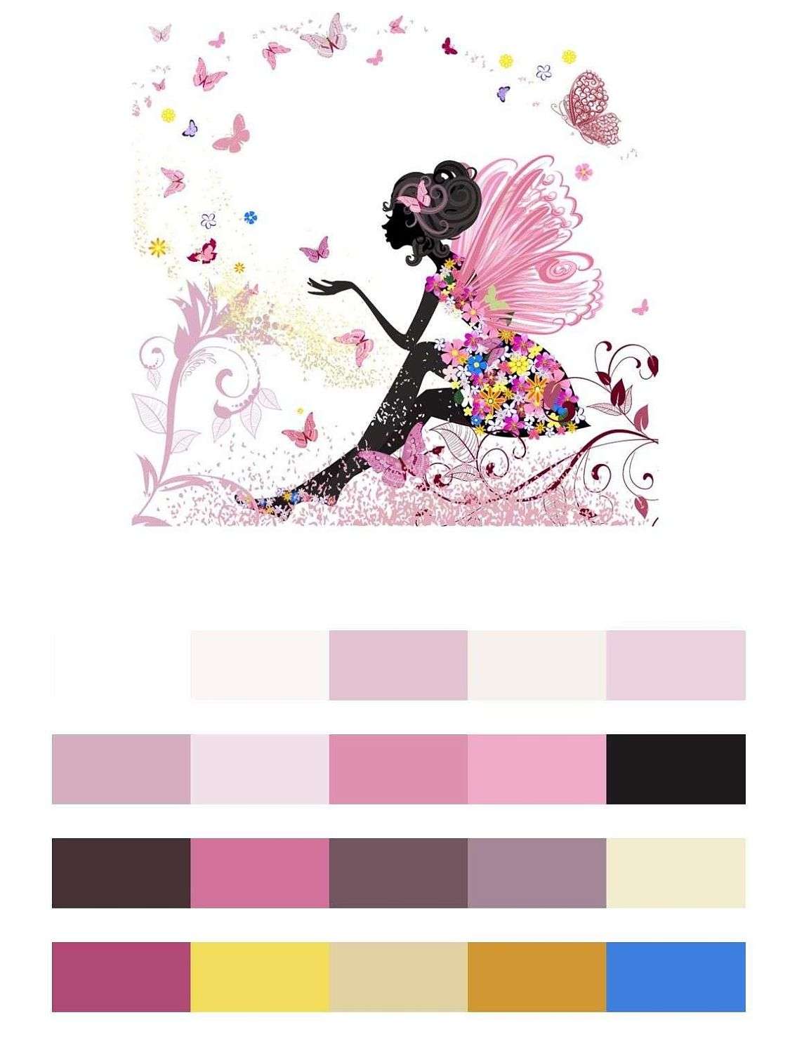 Фея с бабочками  12-1241