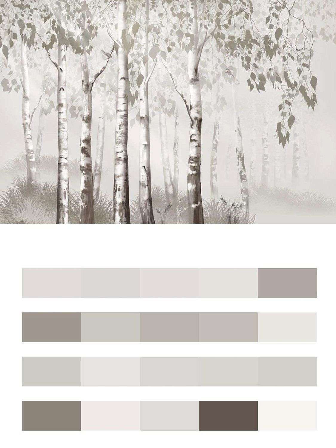 Березовый лес серый  13-620