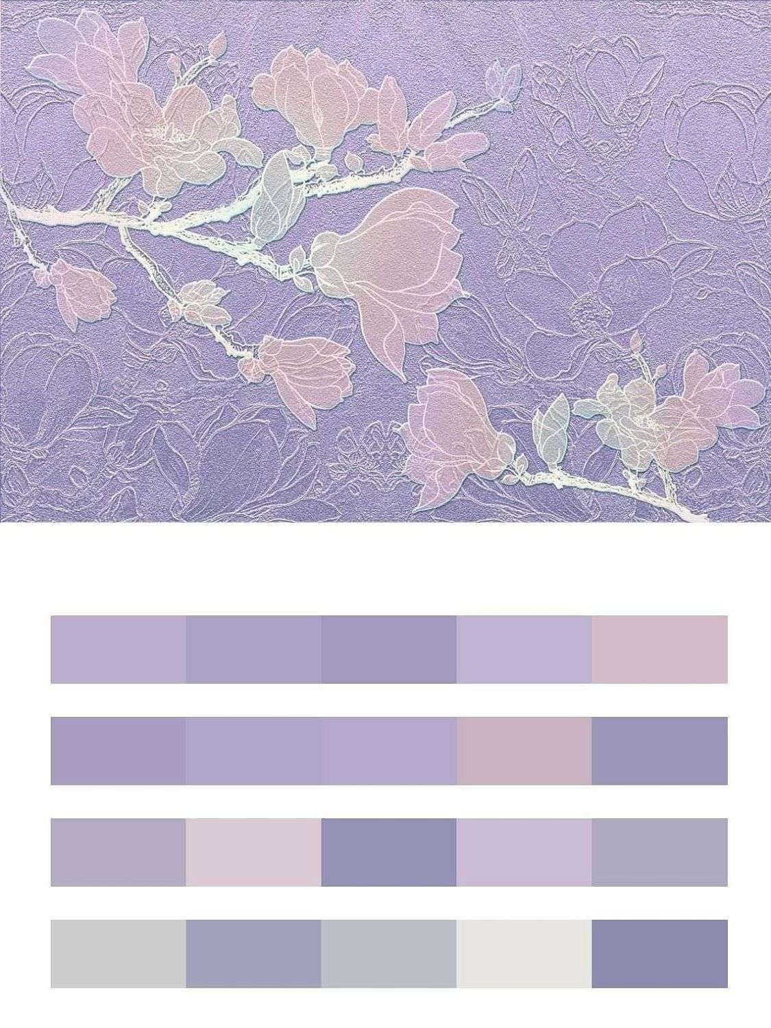 Веточка магнолии на нежном фоне  9-1180