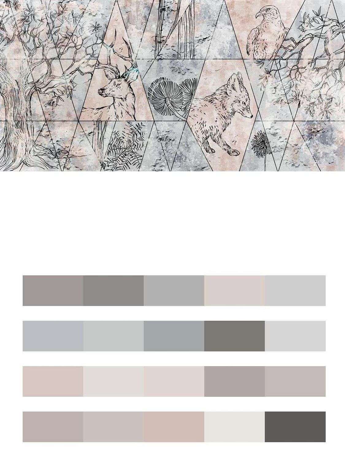 Мозайка с животными  9-1686