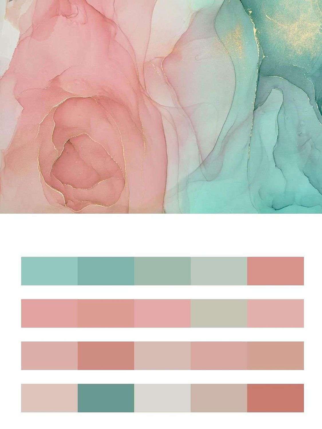 Розово-зеленый флюид  9-1320