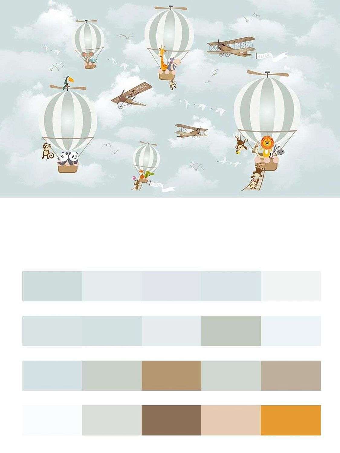 Голубые воздушные шары  14-342