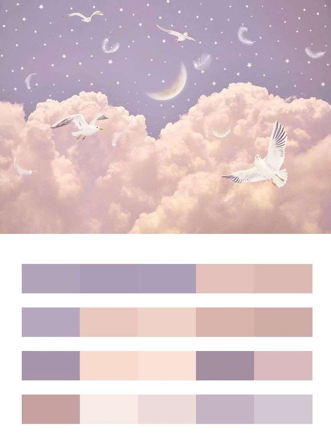 Нежные розовые облака  12-1298