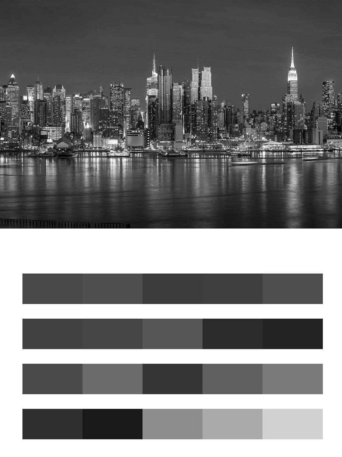 Нью Йорк черно белый набережная  9-800
