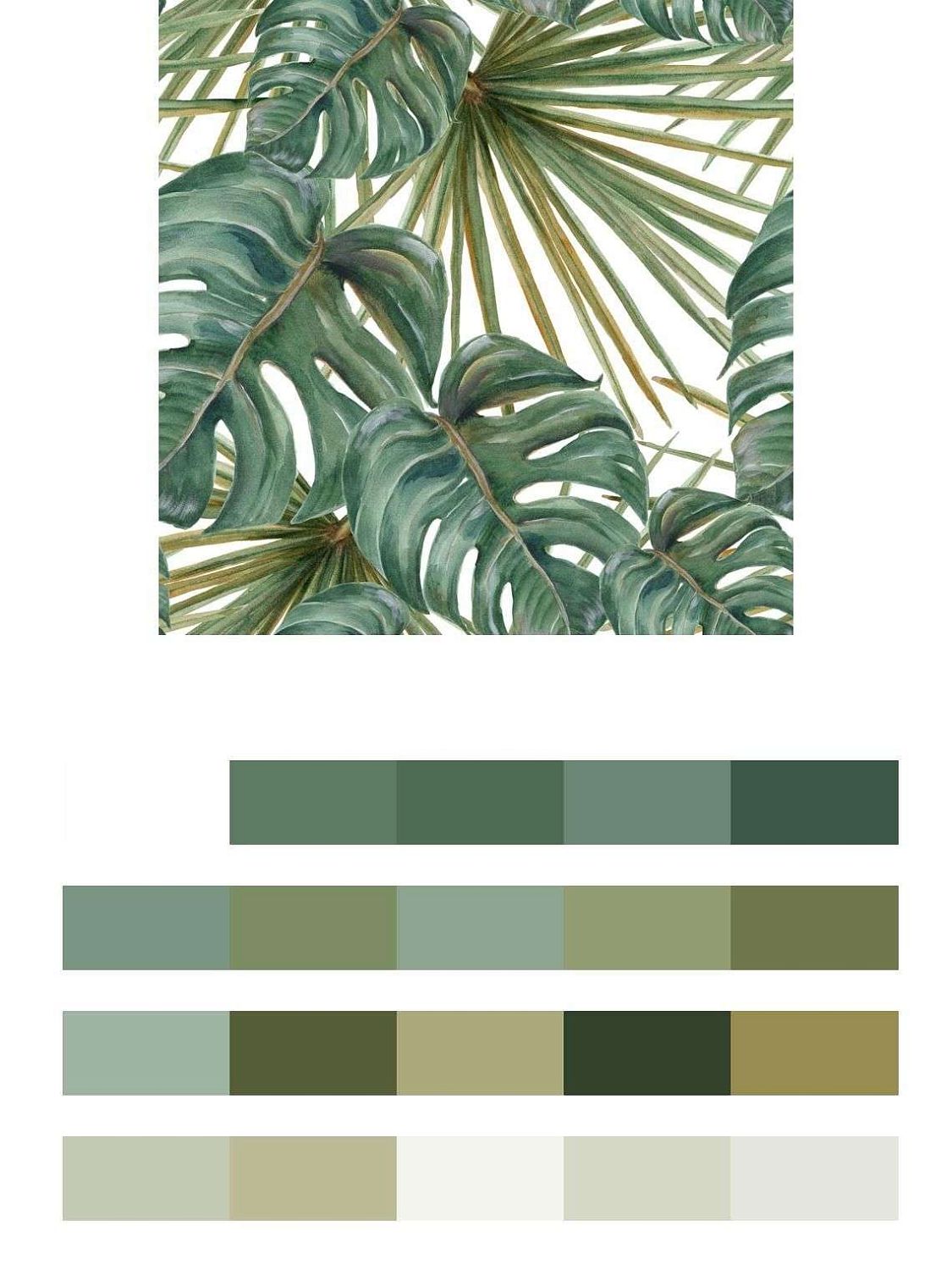 Листья зеленые большие  9-998