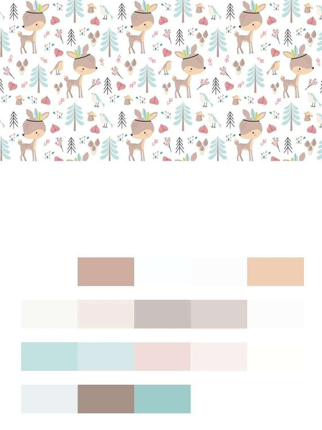 Олени и елочки  12-679