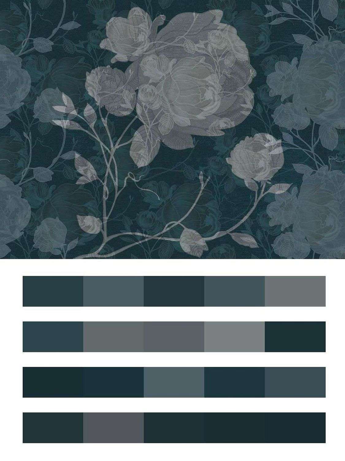 Белые пионы на зеленом фоне  9-1243