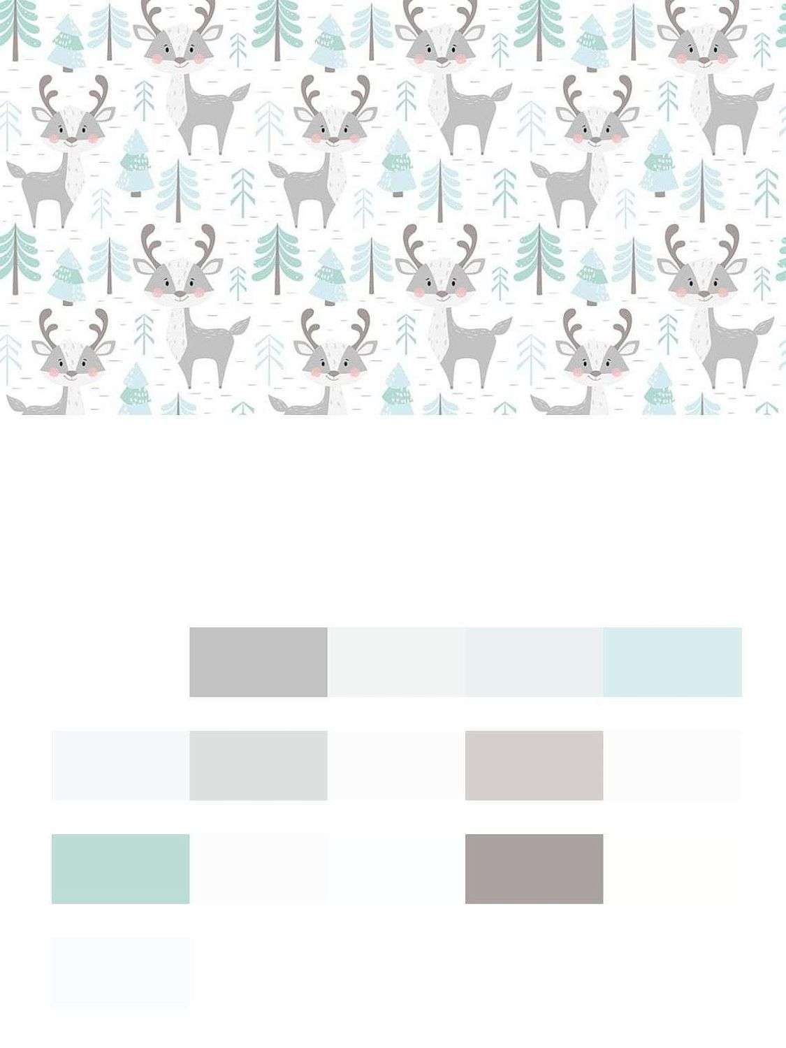 Олени среди елочек  12-681