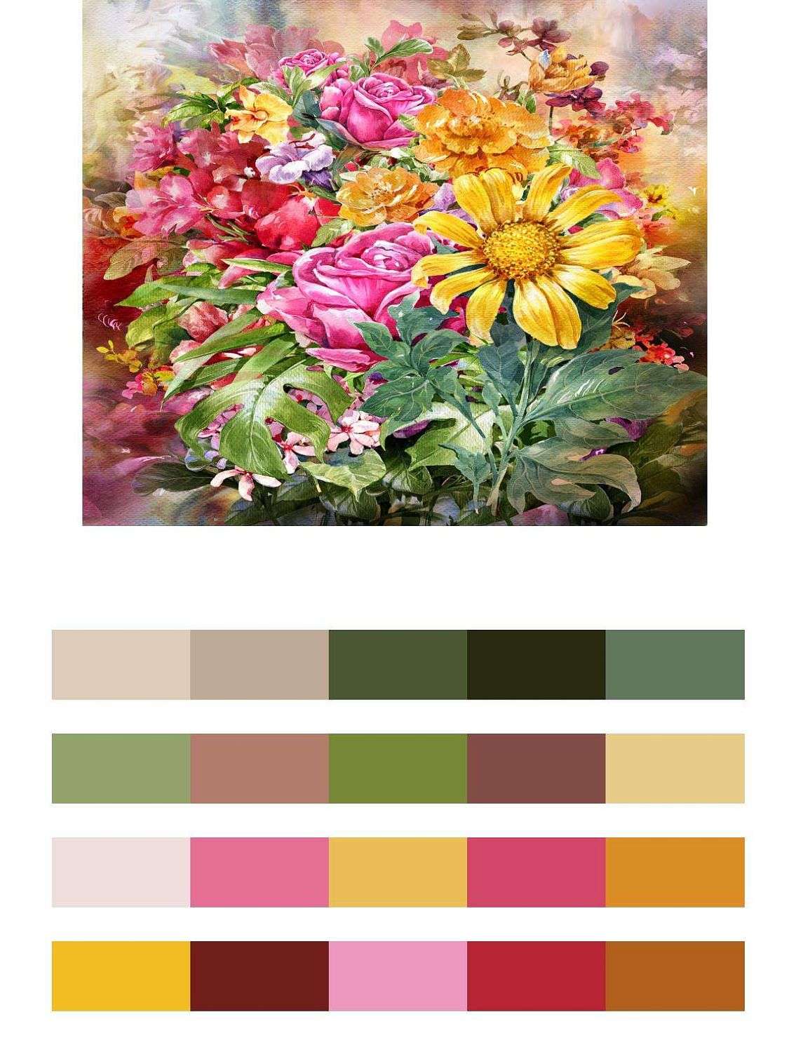 Букет на картинке  9-052