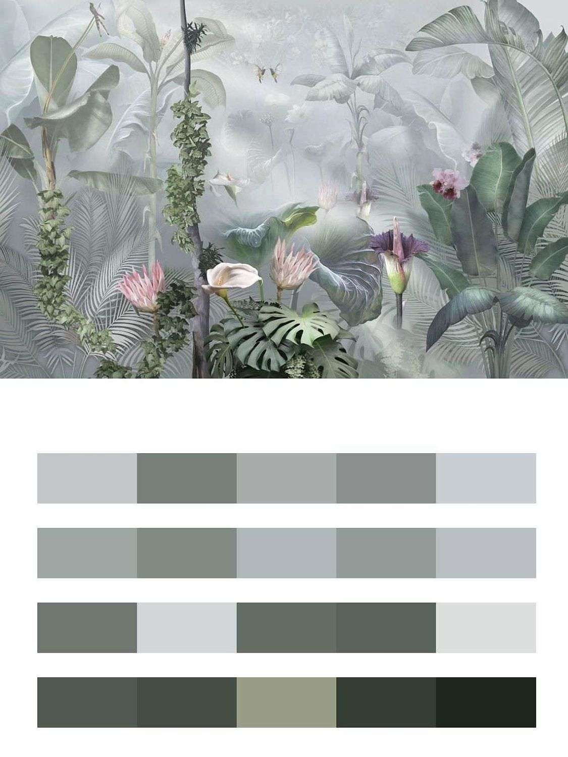 Тропические растения яркие  13-599