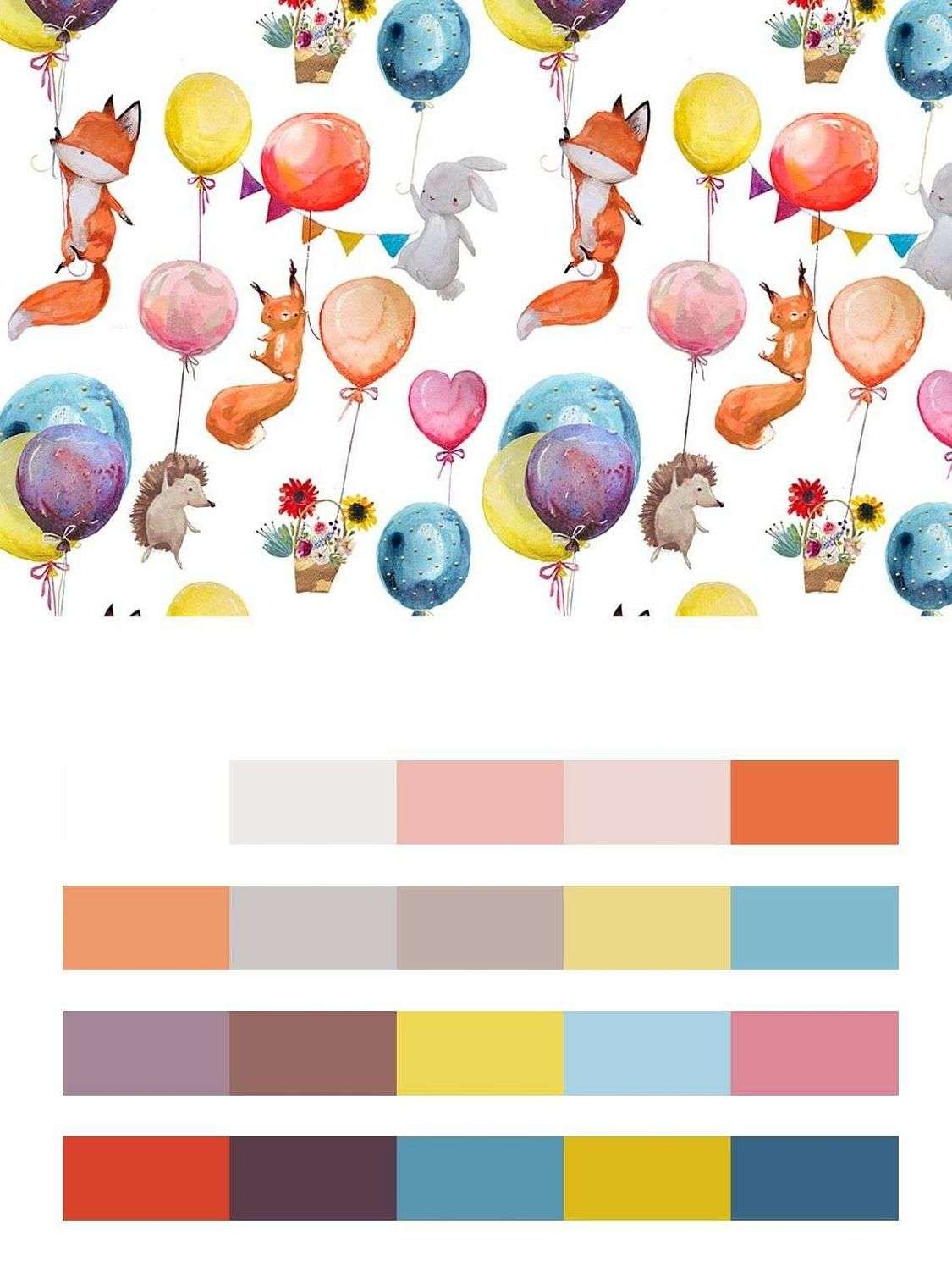 Лисички на шариках  12-694