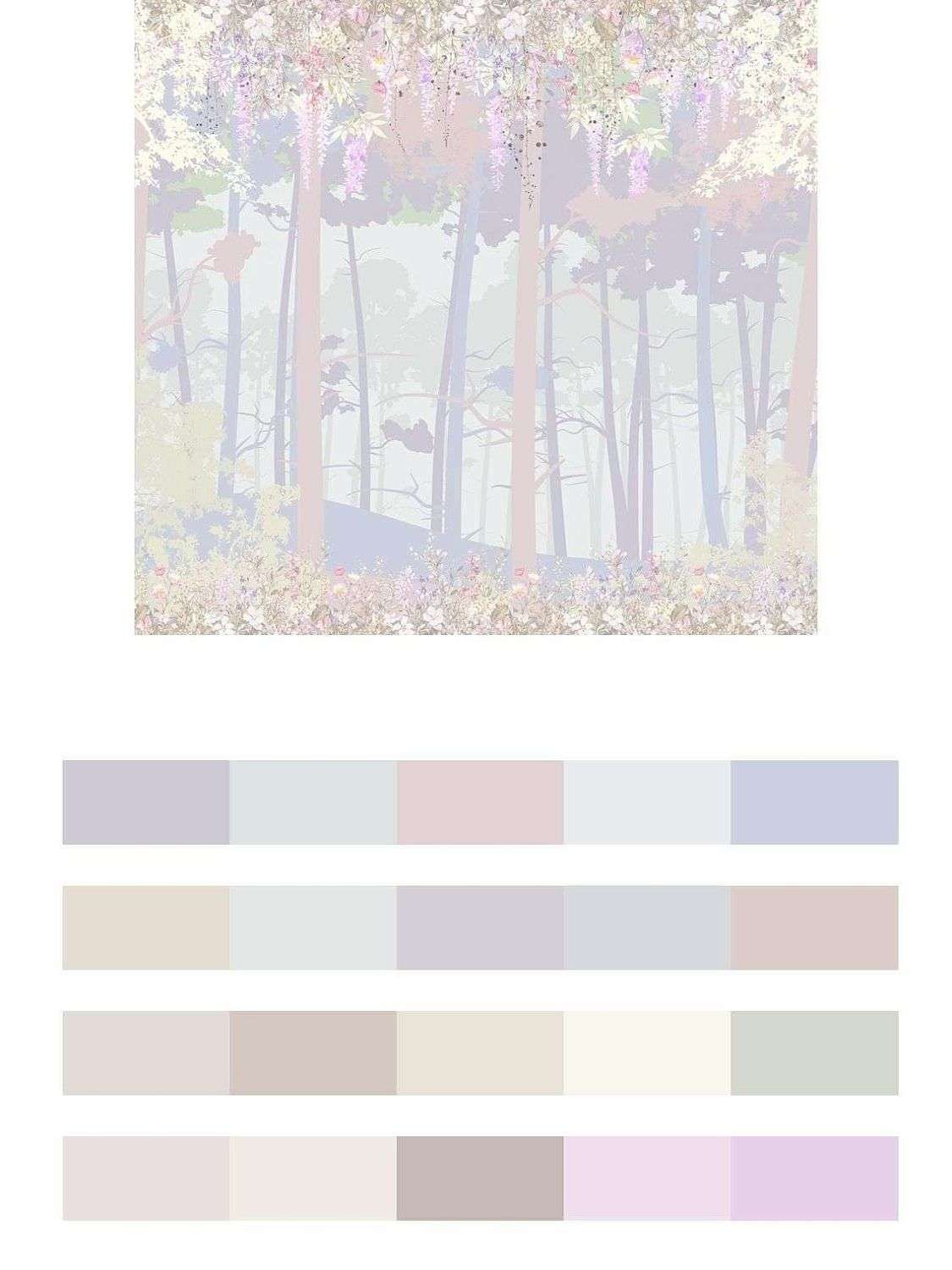 Лес розовый детский    14-781