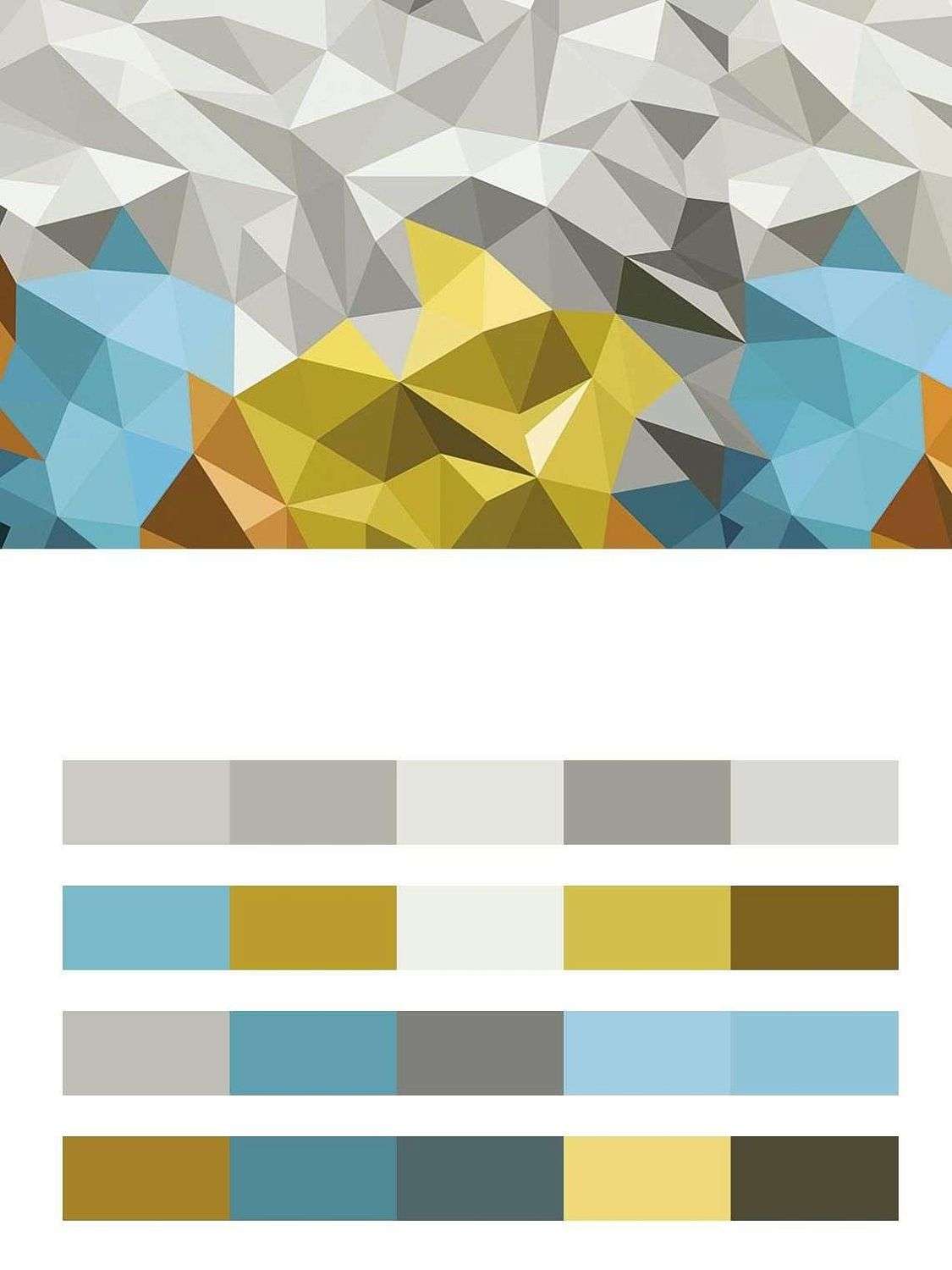 Полигональный фон  14-193