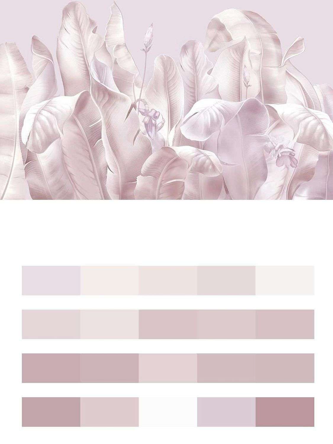 Листья банановые розовые  13-564