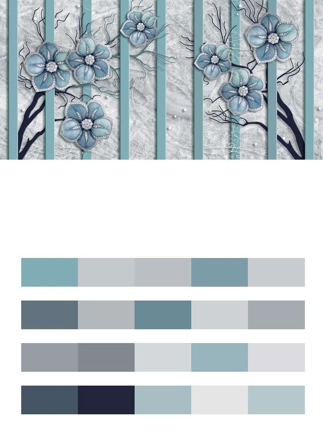 3д Цветы в клетке  10-916