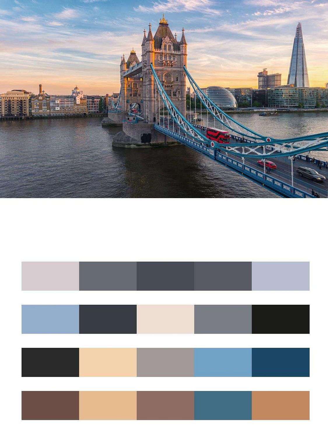 Тауэрский мост в утренние часы  9-563