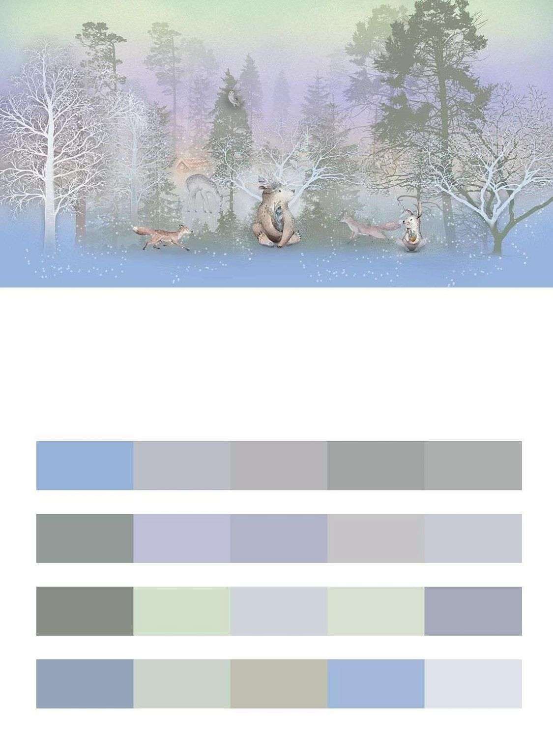 Сказочный зимний лес  13-484