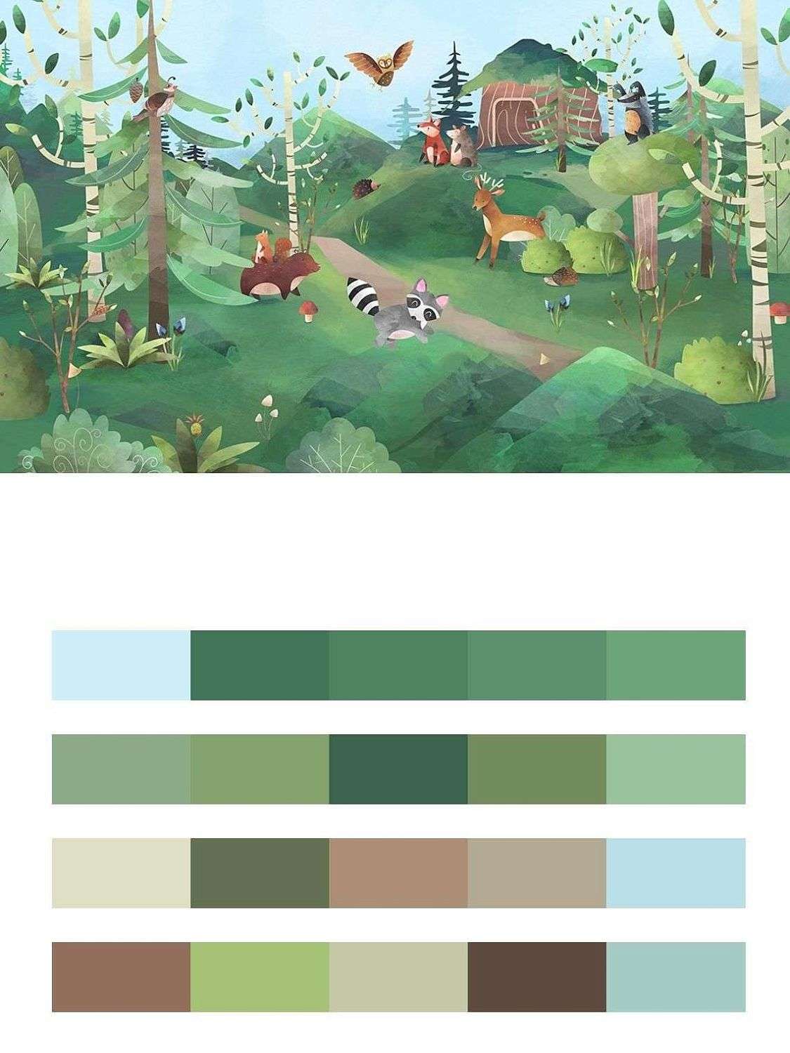 детские. Лесная полянка   12-1612