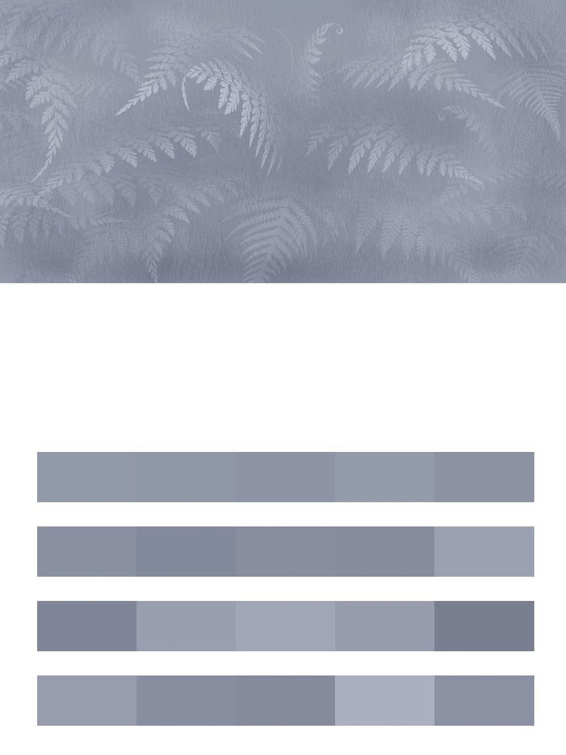 Листья папоротника в тумане  13-467