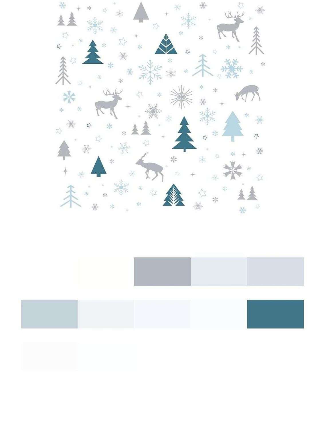 Елочки и олени  12-686