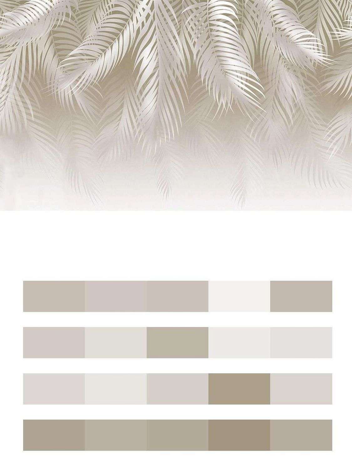 Светло-бежевые перья  14-546