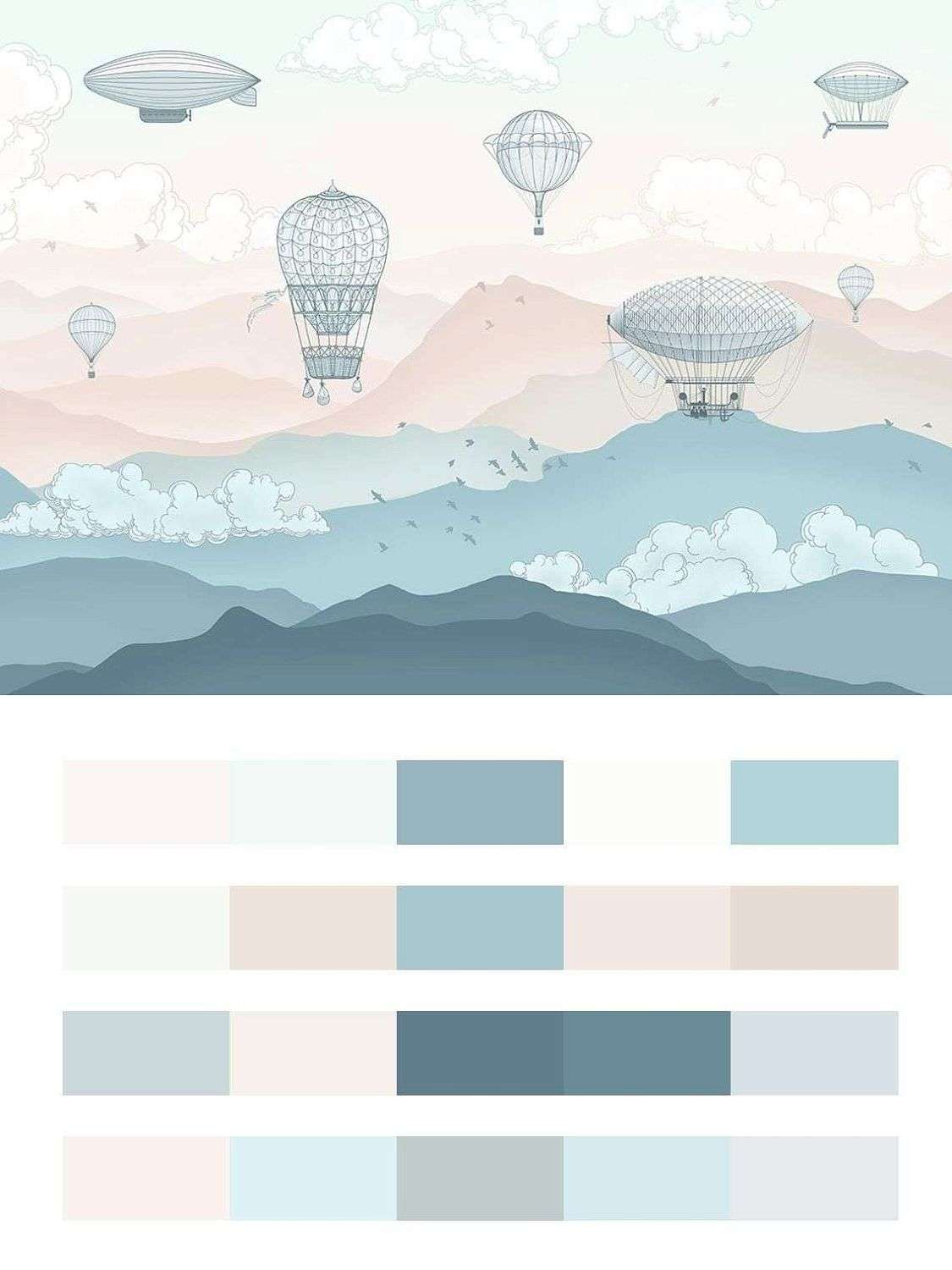 Воздушные шары в голубых горах  14-660