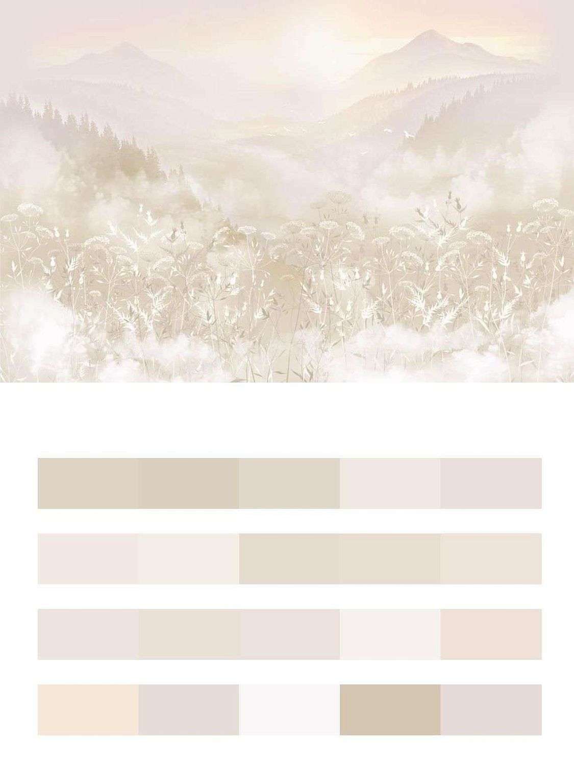 Полевые цветы в тумане  13-601