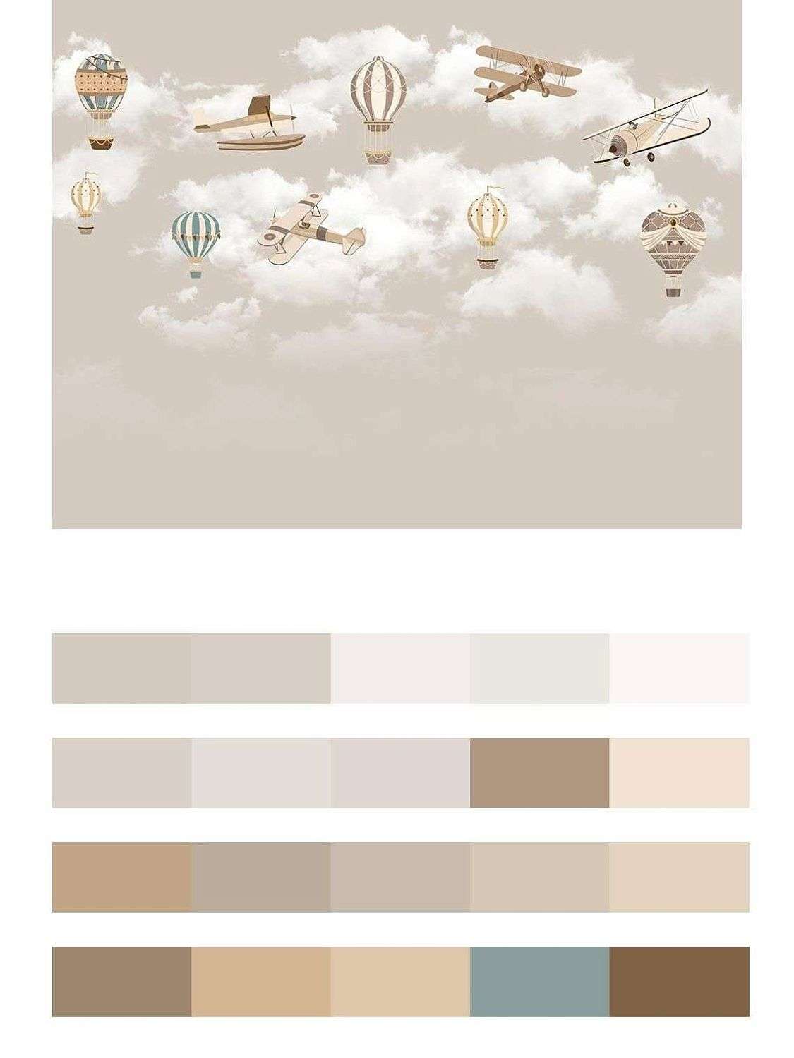 Воздушные шары в облаках  9-1624