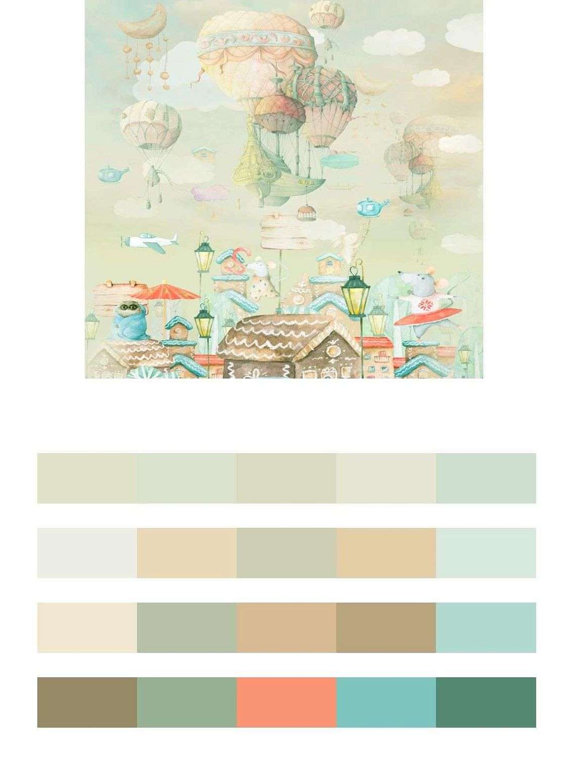 Воздушный шар над городом  13-187