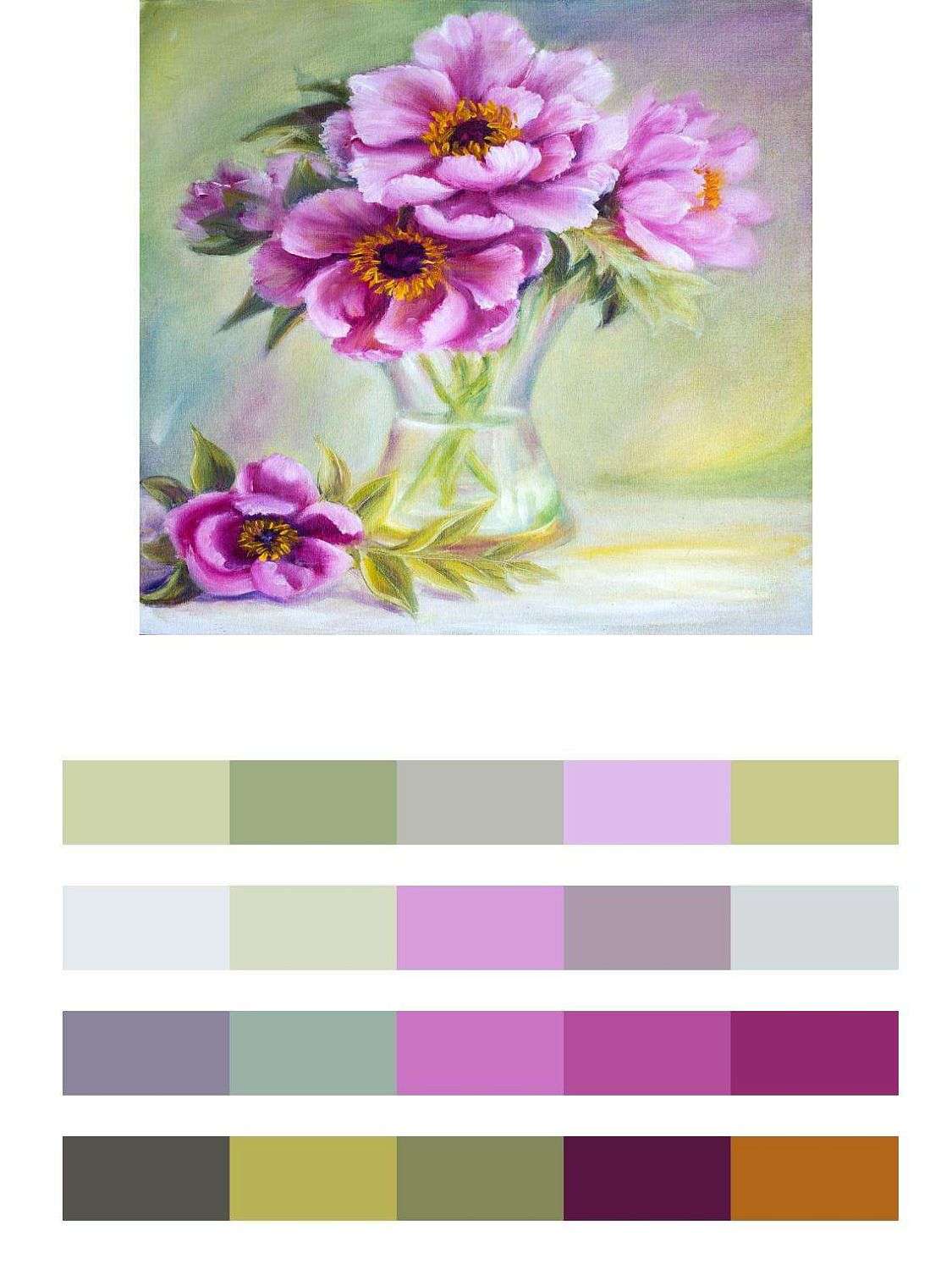 Нежные цветы на столе  9-118