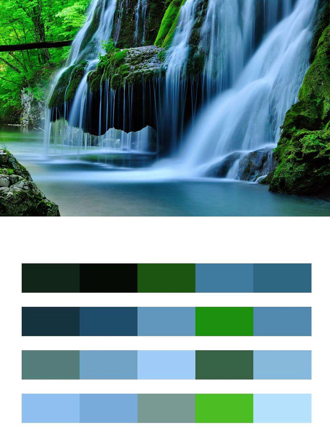 Водопад красивый  9-861