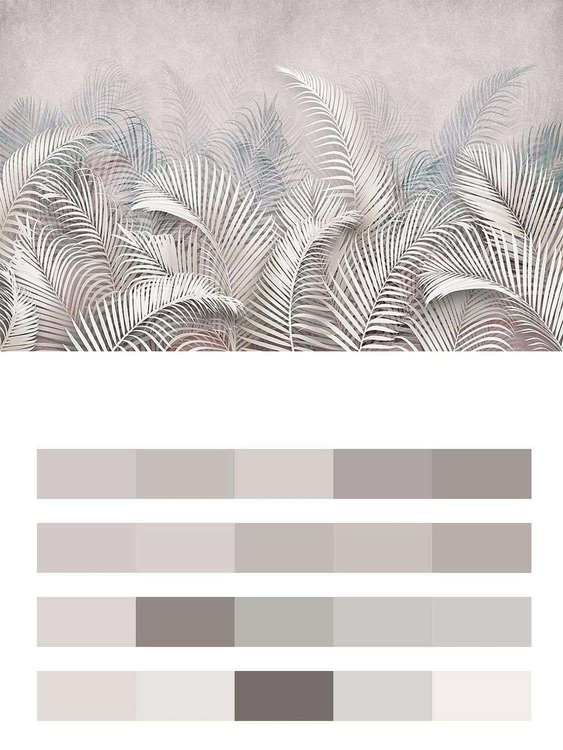 Листья пальмы снизу  9-1601