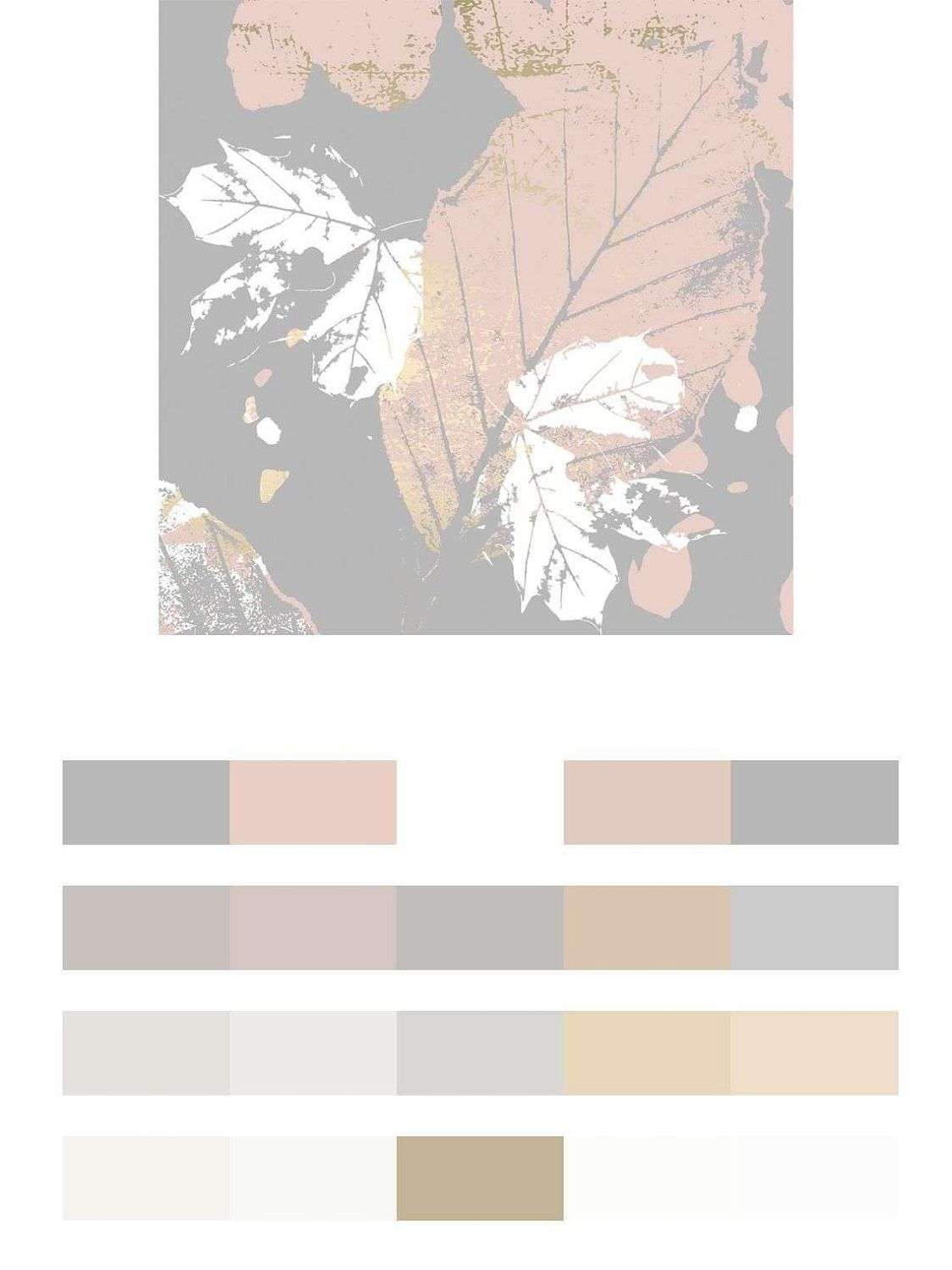 Листок на сером фоне  9-1106