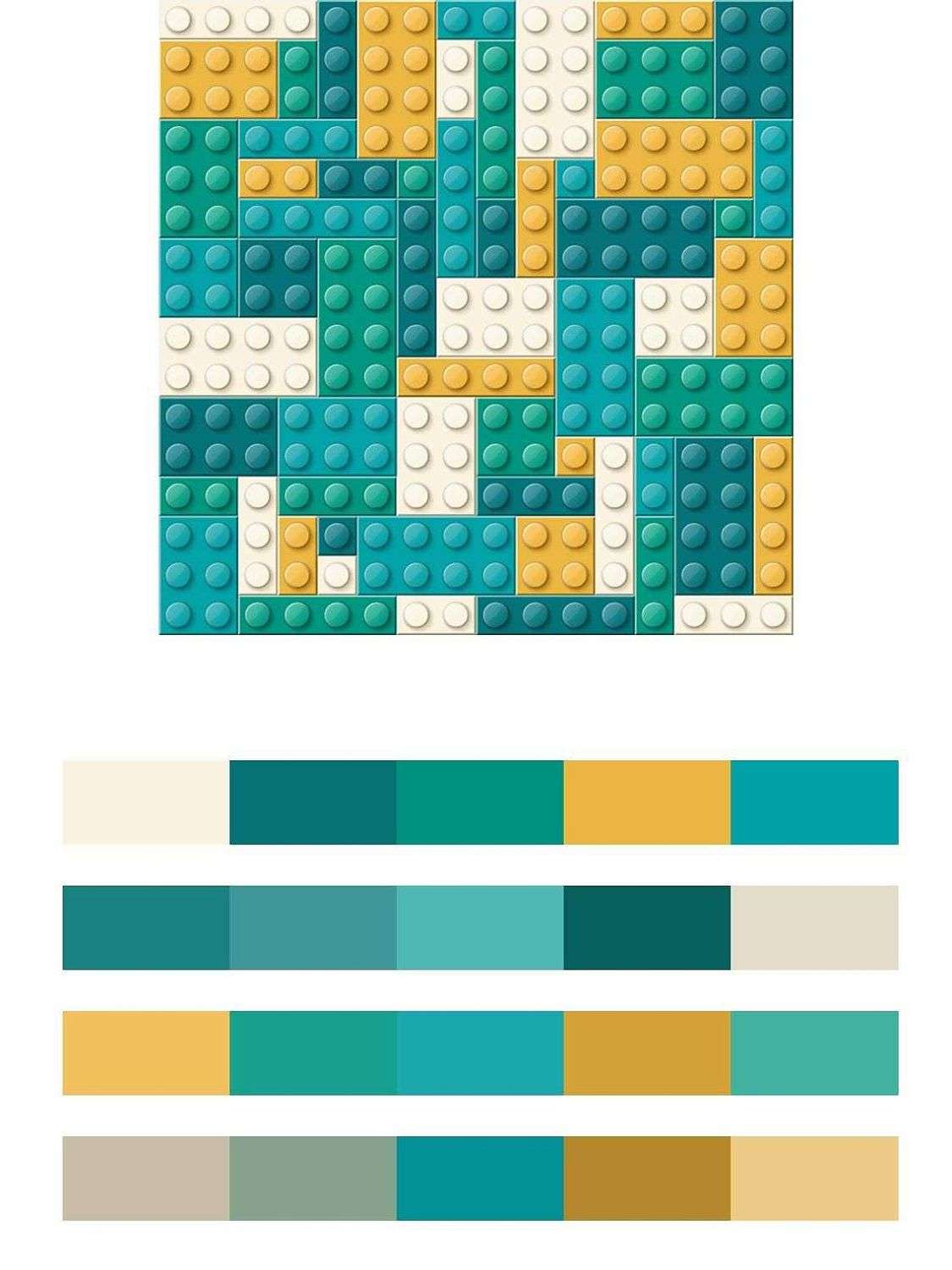 Желто-зеленый Лего  12-1335